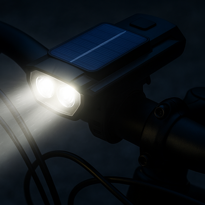 Solaris - פנס עוצמתי עם צופר מובנה לנוכחות מיטבית.