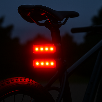 Defender 4X – זוג פנסים אחורי נטען עם 4 אפשרויות תאורה.